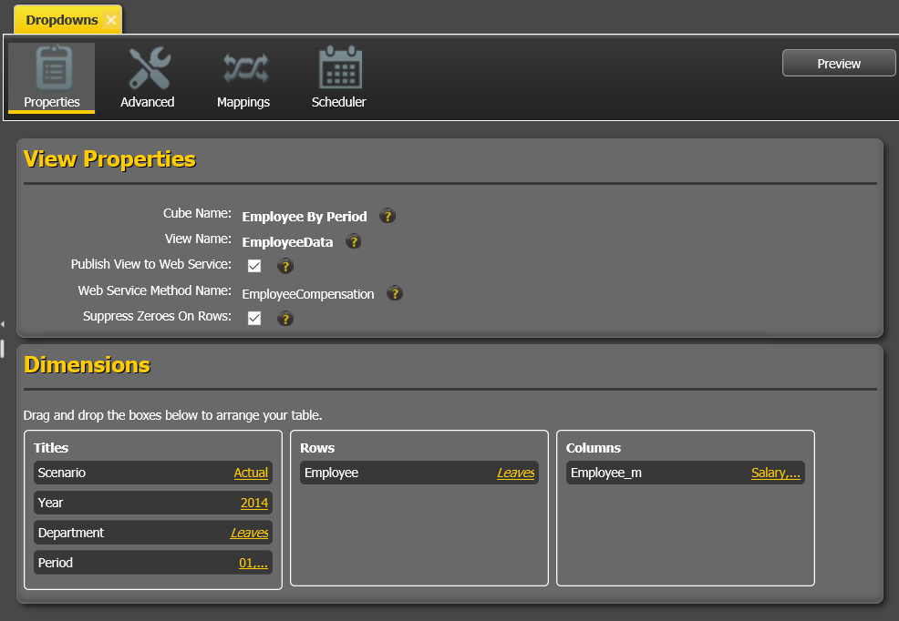 TM1Connect View