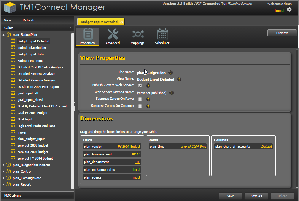 TM1Connect - OnDemand - Publish View 2