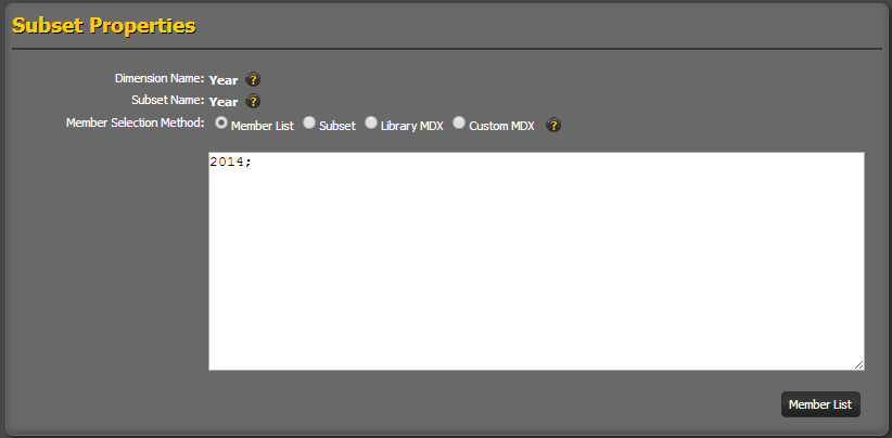 View Subset Properties