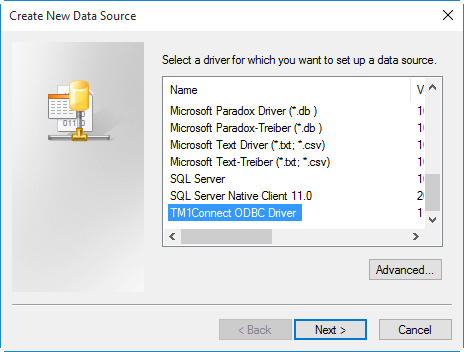 Create New Data Source